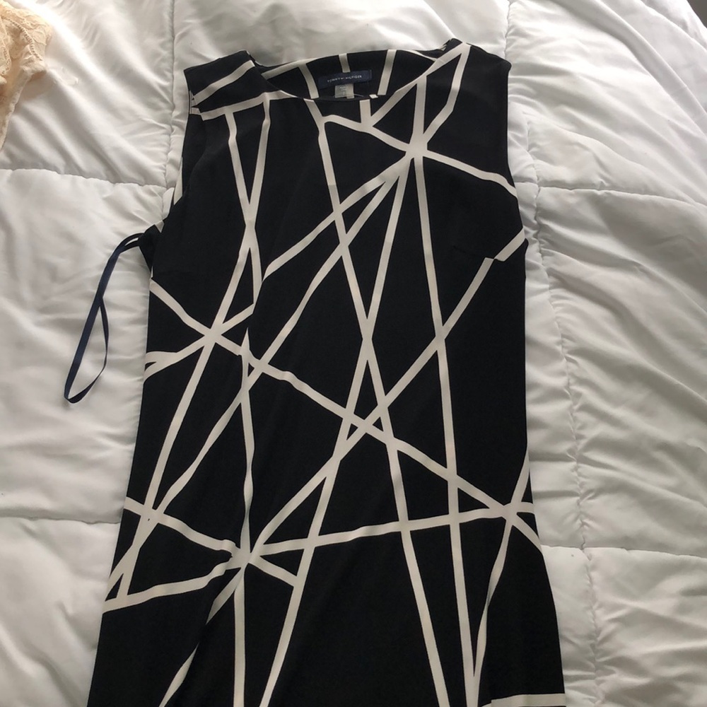 Black patterned dress